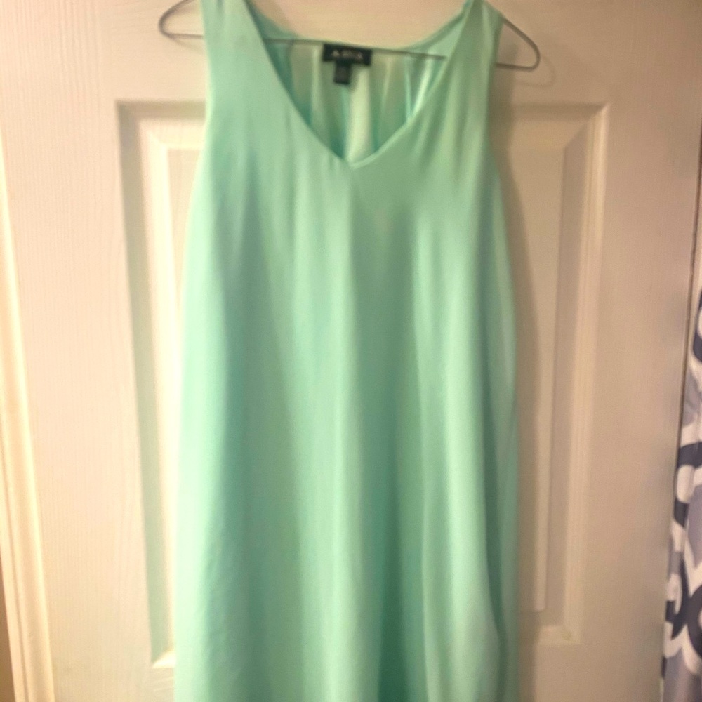 Mint Colored Sheer Dress